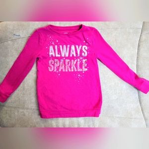 Girls sweatshirt with sequins and glitter